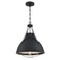Westinghouse Pendant 60W Bartley 16.25In, Matte Black Drk Pewter Accnts Removable Cage 6116300 - alternate 2